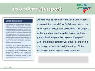 in onderwatersport