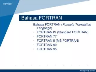 bahasa fortran