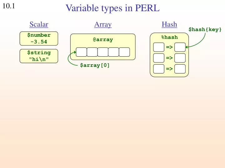 variable types in perl
