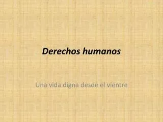 derechos humanos