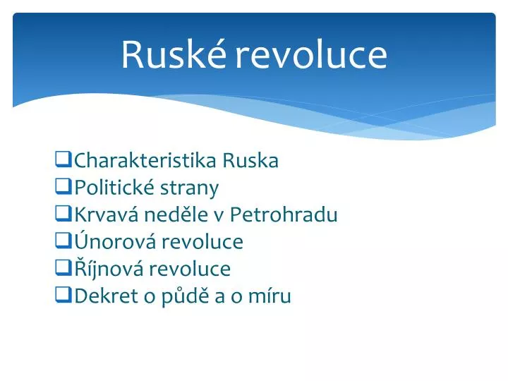 rusk revoluce