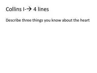 Collins I- ? 4 lines