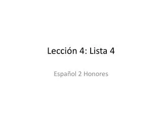 lecci n 4 lista 4