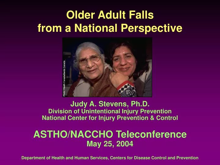 older adult falls from a national perspective