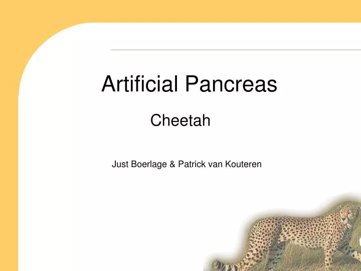 artificial pancreas