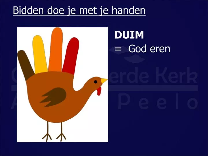 bidden doe je met je handen