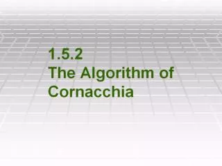 1.5.2 The Algorithm of Cornacchia