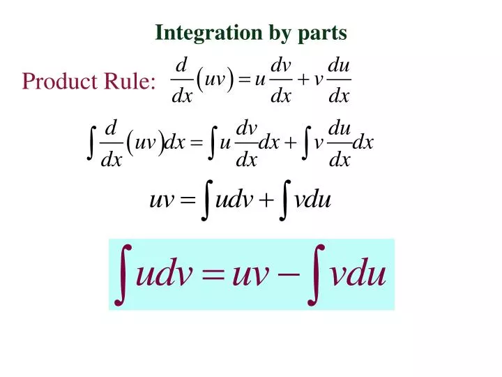 integration by parts