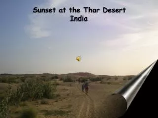 Sunset at the Thar Desert India