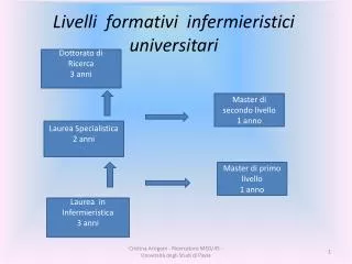 livelli formativi infermieristici universitari