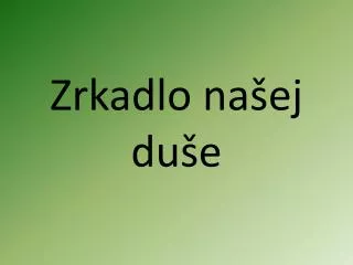 zrkadlo na ej du e