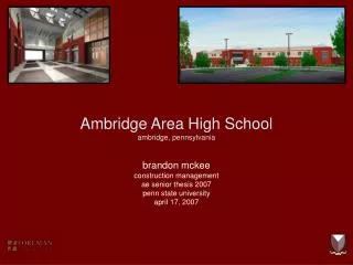 Ambridge Area High School ambridge, pennsylvania
