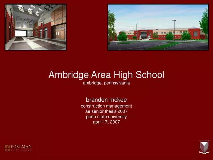 ambridge area high school ambridge pennsylvania