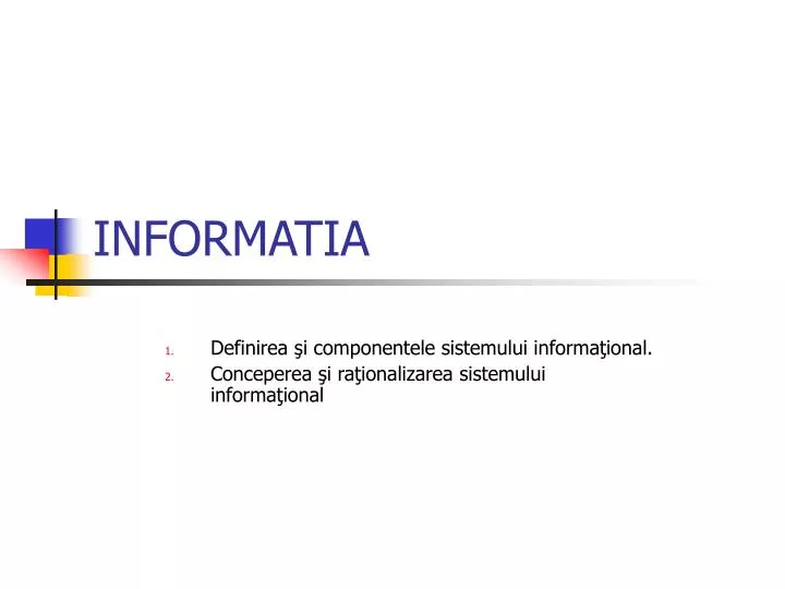 informatia