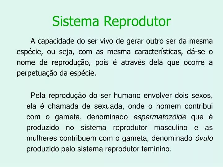 sistema reprodutor