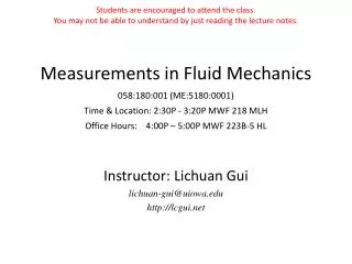 Instructor: Lichuan Gui lichuan-gui@uiowa lcgui