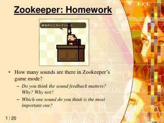Zookeeper: Homework