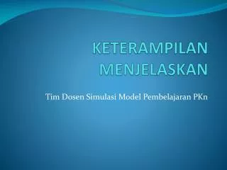 keterampilan menjelaskan