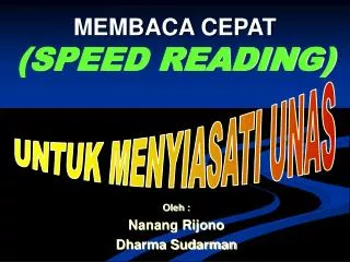 membaca cepat speed reading