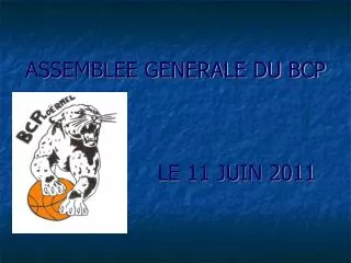 assemblee generale du bcp