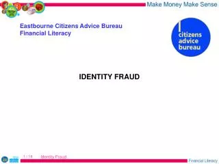 Eastbourne Citizens Advice Bureau Financial Literacy