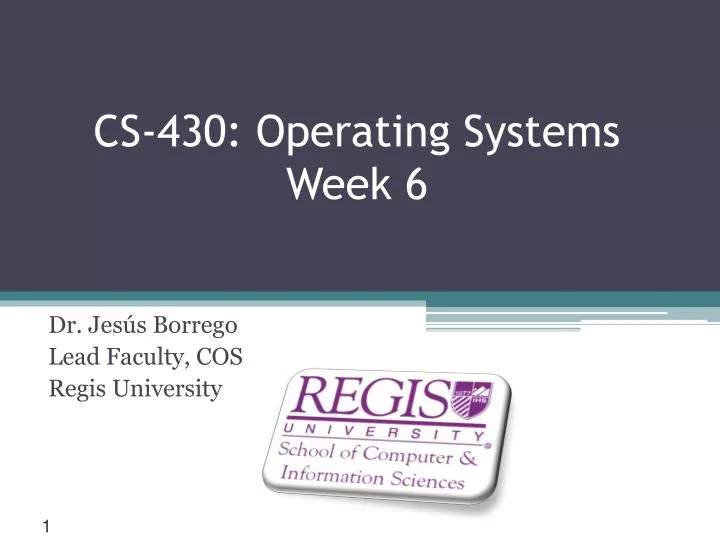 cs 430 operating systems week 6