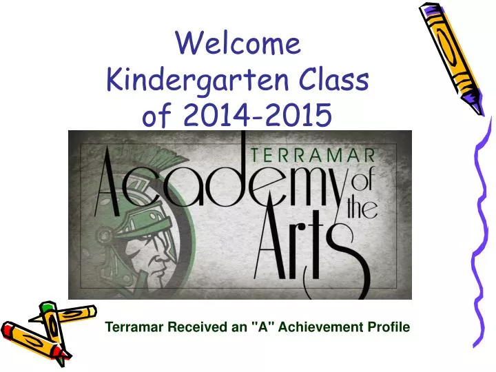 welcome kindergarten class of 2014 2015