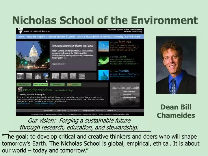 nicholas school of the environment