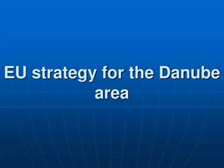 eu strategy for the danube area