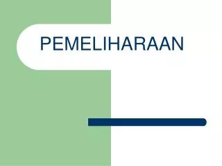 pemeliharaan