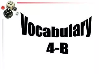 Vocabulary 4-B