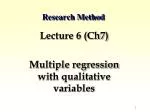 Research Method - slide 1