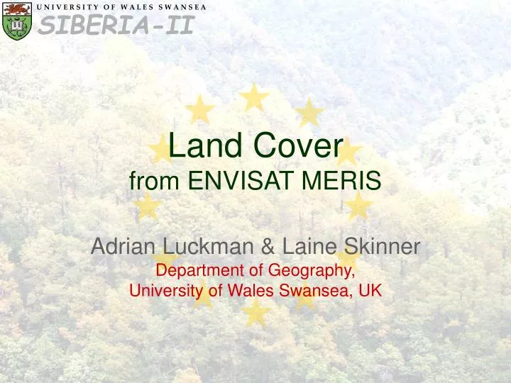 land cover from envisat meris