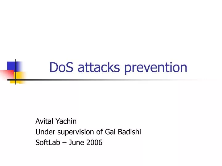 dos attacks prevention
