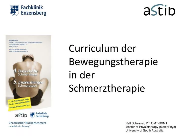 curri c ulum der bewegungstherapie in der schmerztherapie