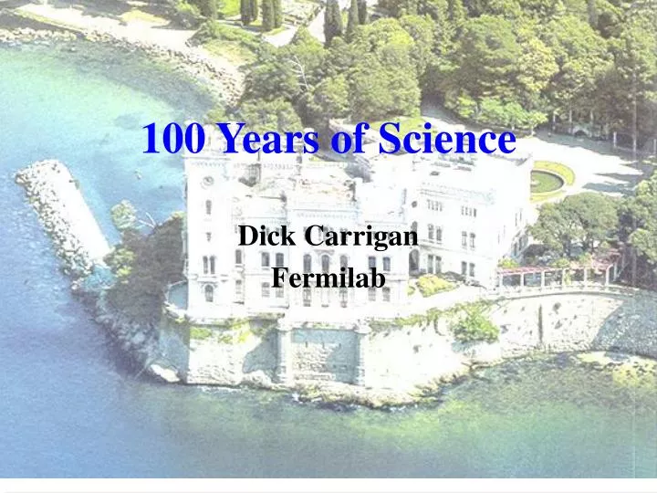 100 years of science