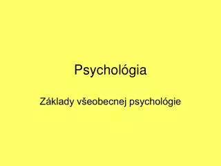 psychol gia