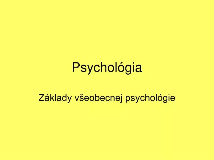 psychol gia