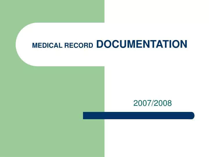 medical record documentation