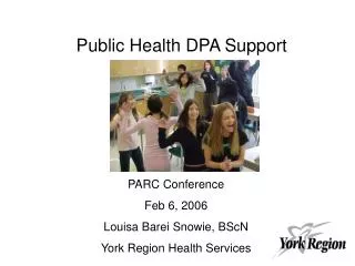 Public Health DPA Support
