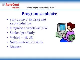 program semin e