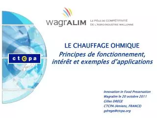 le chauffage ohmique principes de fonctionnement int r t et exemples d applications