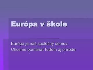 eur pa v kole