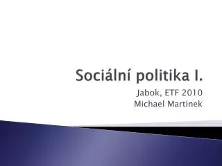 soci ln politika i