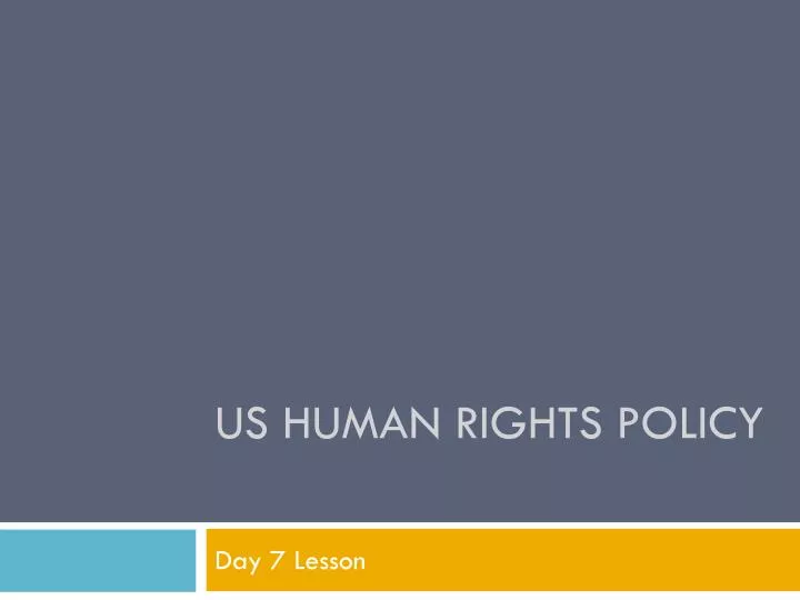 us human rights policy