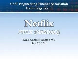 Netflix NFLX (NASDAQ)