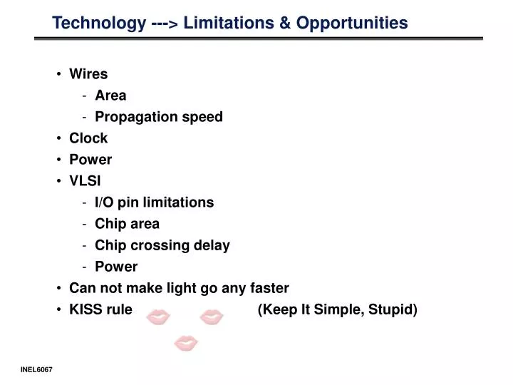 technology limitations opportunities