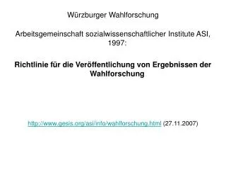w rzburger wahlforschung