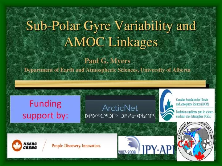 sub polar gyre variability and amoc linkages