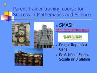 parent trainer training course for success in mathematics and science